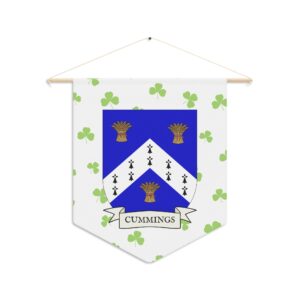 Cummings Family Coat of Arms Indoor Pennant