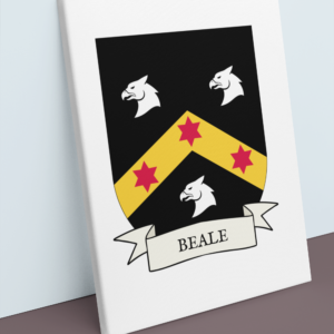 Beale Coat of Arms Canvas Wall Art