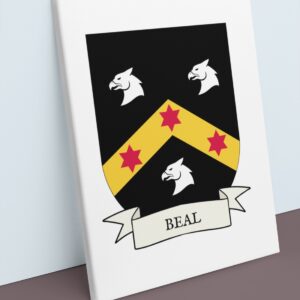 Beal Coat of Arms Canvas Wall Art