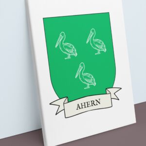 Ahern Coat of Arms Canvas Wall Art