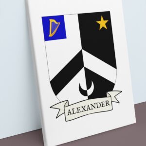 Alexander Coat of Arms Canvas Wall Art