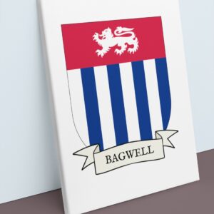 Bagwell Coat of Arms Canvas Wall Art