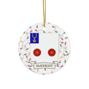 McKnight Family Coat of Arms Christmas Tree Ornament