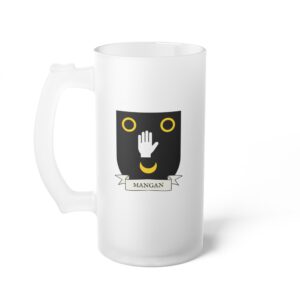 Mangan Family Coat of Arms Beer Mug