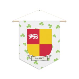 Massey Family Coat of Arms Indoor Pennant