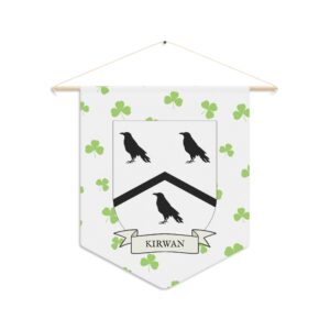 Kirwan Family Coat of Arms Indoor Pennant
