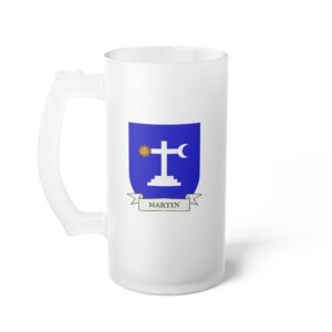 Martin Family Coat of Arms Beer Mug