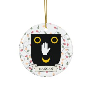 Mangan Family Coat of Arms Christmas Tree Ornament