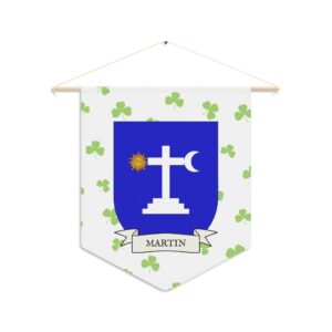 Martin Family Coat of Arms Indoor Pennant
