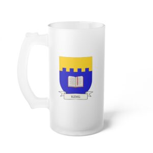 King Family Coat of Arms Beer Mug