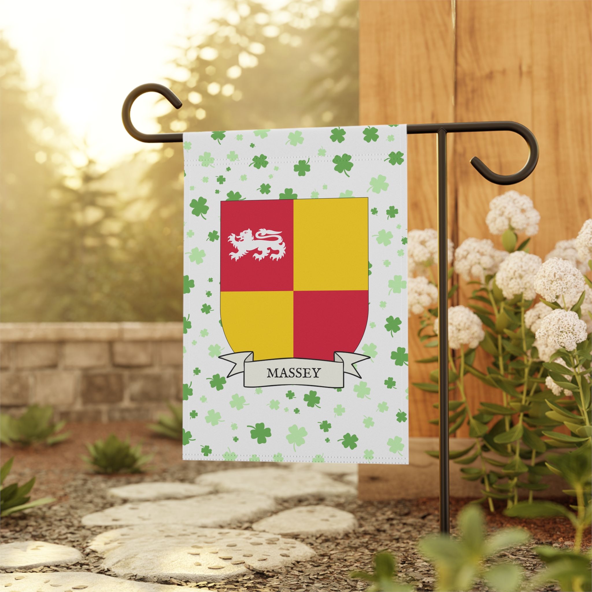 Massey Family Coat of Arms Garden Banner - Image 2