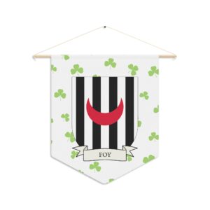 Foy Family Coat of Arms Indoor Pennant