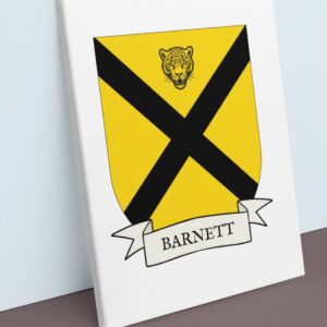 Barnett Coat of Arms Canvas Wall Art