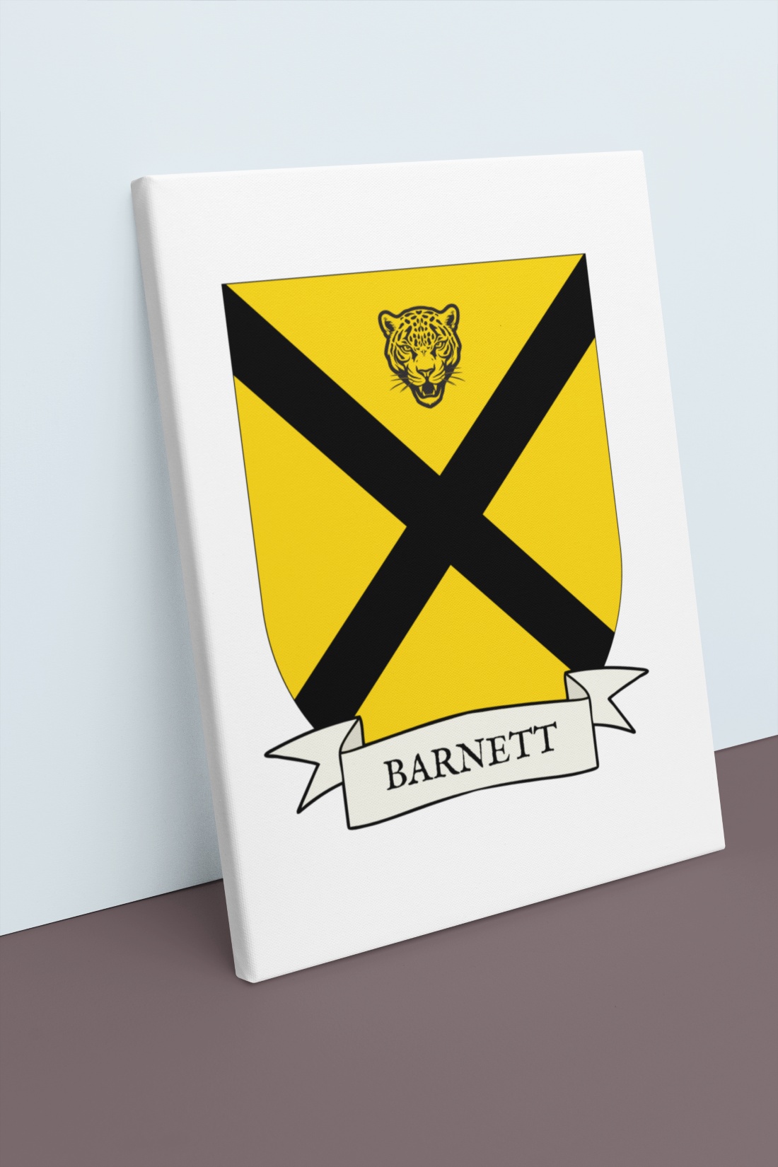 Barnett Coat of Arms Canvas Wall Art