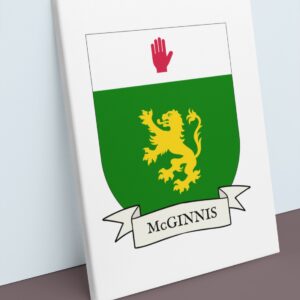 McGinnis Coat of Arms Canvas Wall Art