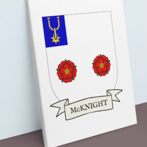 McKnight Coat of Arms Canvas Wall Art