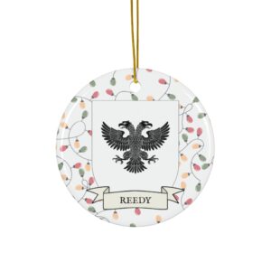 Reedy Family Coat of Arms Christmas Tree Ornament