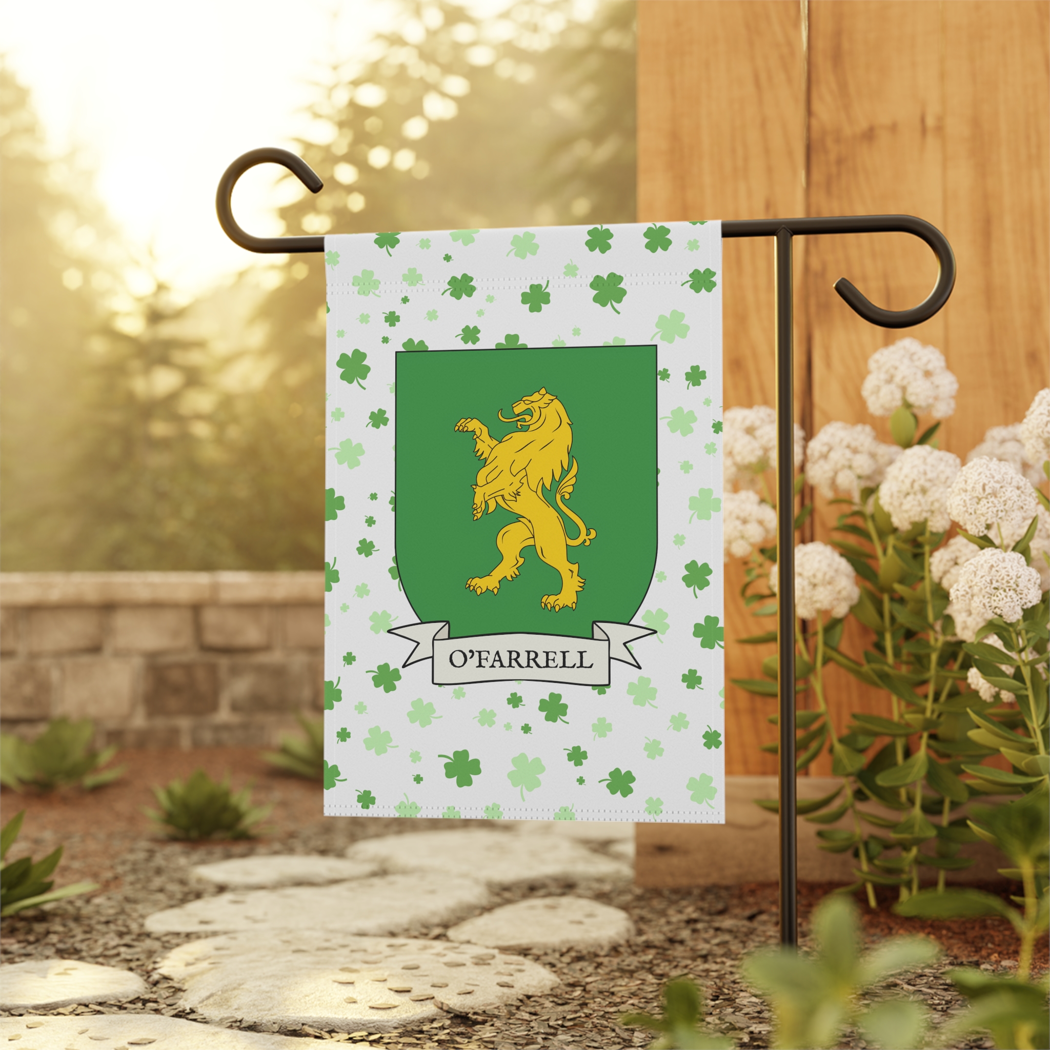 O'Farrell Family Coat of Arms Garden Banner - Image 2