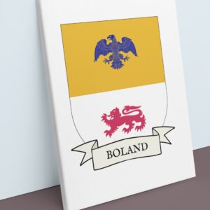 Boland Coat of Arms Canvas Wall Art