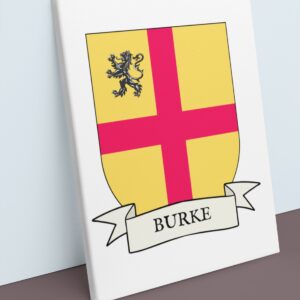 Burke Coat of Arms Canvas Wall Art