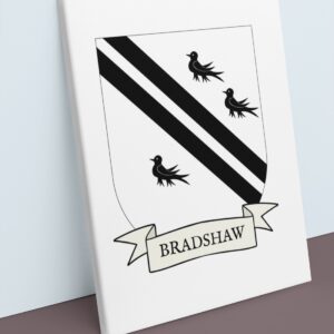 Bradshaw Coat of Arms Canvas Wall Art