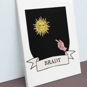 Brady Coat of Arms Canvas Wall Art