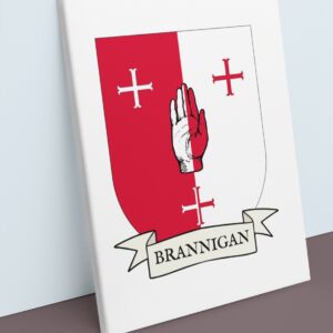 Brannigan Coat of Arms Canvas Wall Art