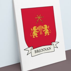 Brennan Coat of Arms Canvas Wall Art