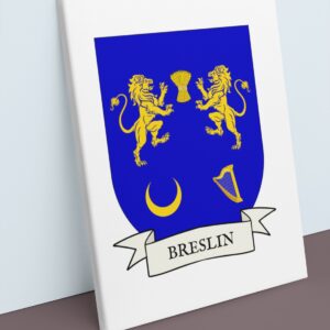 Breslin Coat of Arms Canvas Wall Art