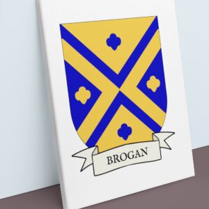 Brogan Coat of Arms Canvas Wall Art