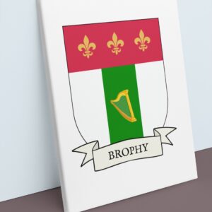 Brophy Coat of Arms Canvas Wall Art