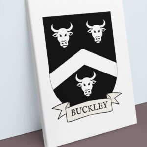 Buckley Coat of Arms Canvas Wall Art
