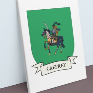 Caffrey Coat of Arms Canvas Wall Art