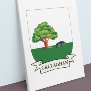 Callaghan Coat of Arms Canvas Wall Art