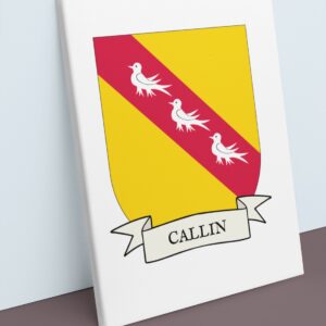 Callin Coat of Arms Canvas Wall Art