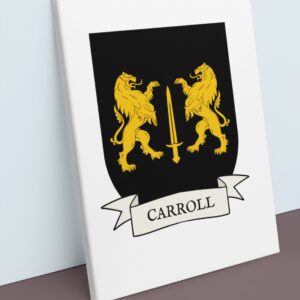 Carroll Coat of Arms Canvas Wall Art