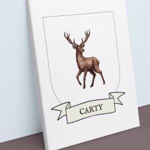 Carty Coat of Arms Canvas Wall Art
