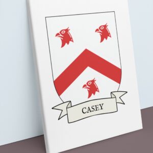 Casey Coat of Arms Canvas Wall Art