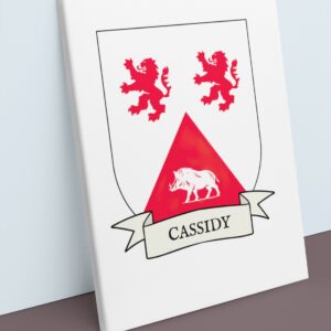 Cassidy Coat of Arms Canvas Wall Art