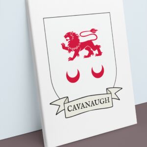 Cavanaugh Coat of Arms Canvas Wall Art