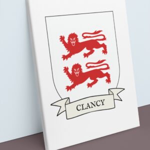 Clancy Coat of Arms Canvas Wall Art