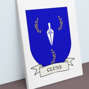 Clune Coat of Arms Canvas Wall Art