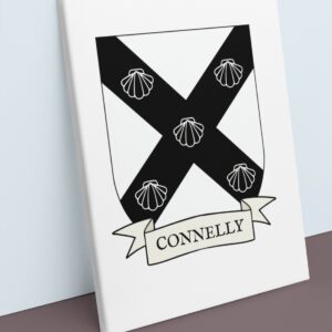 Connelly Coat of Arms Canvas Wall Art