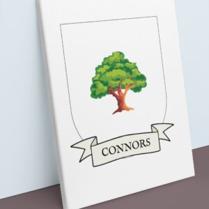 Connors Coat of Arms Canvas Wall Art