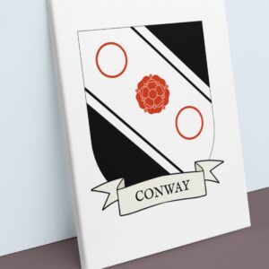 Conway Coat of Arms Canvas Wall Art