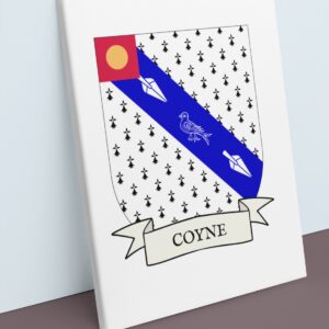 Coyne Coat of Arms Canvas Wall Art