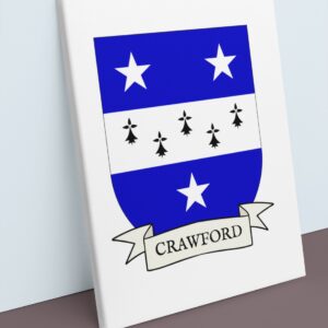 Crawford Coat of Arms Canvas Wall Art