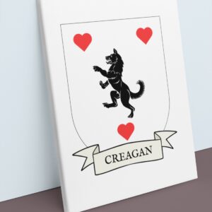 Creagan Coat of Arms Canvas Wall Art