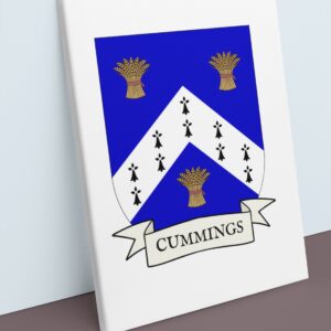 Cummings Coat of Arms Canvas Wall Art