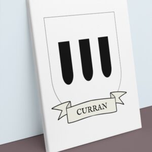 Curran Coat of Arms Canvas Wall Art
